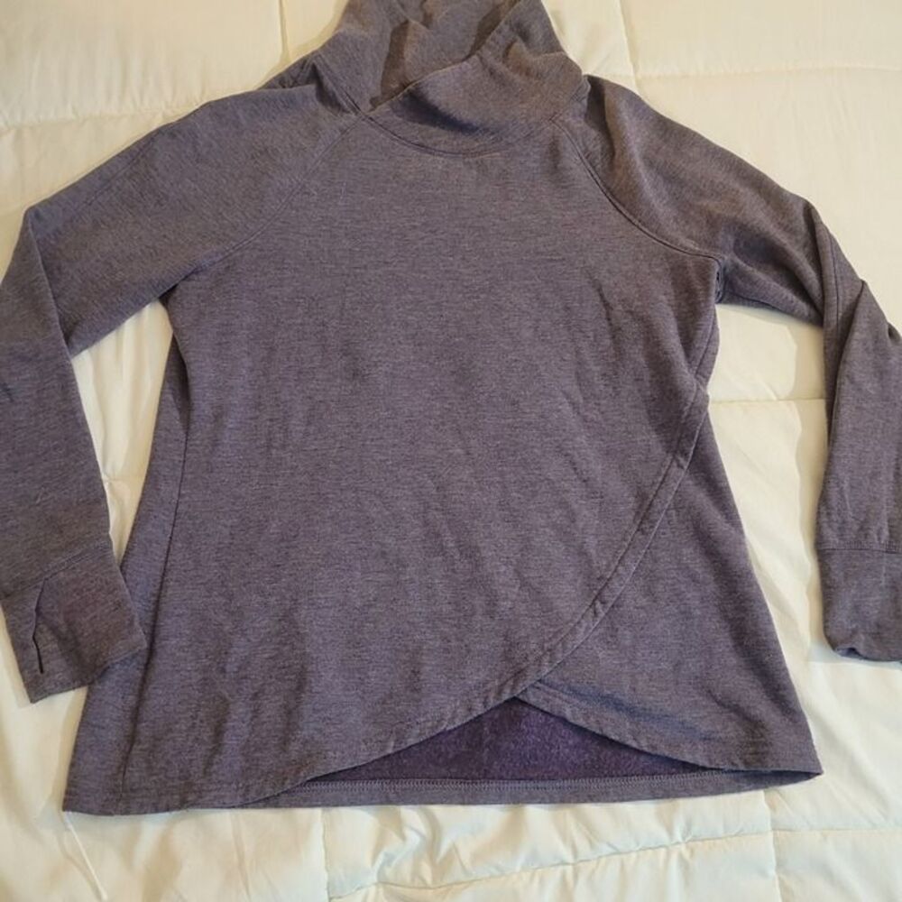 Apana Size M Purple Cowl Neck Long Sleeve Top.. 0-5